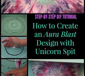how to create an aura blast design with unicorn spit spitchallenge, painted furniture