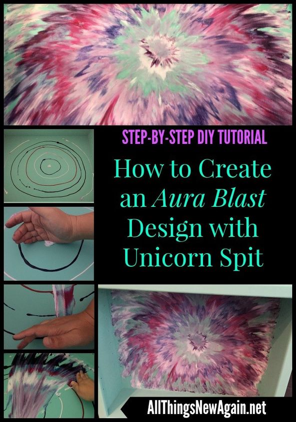 como criar um design de aura com unicorn spit spitchallenge