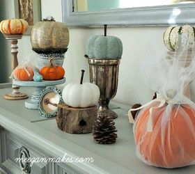s this is what the perfect fall home looks like according to bloggers, home decor, seasonal holiday decor, Cleverly Mixed Metallics and Colors