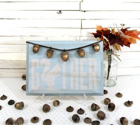 s this is what the perfect fall home looks like according to bloggers, home decor, seasonal holiday decor, This Sweet Sign with Gilded Acorns