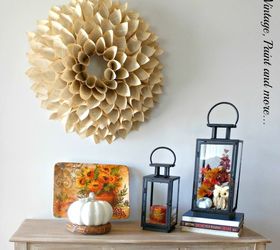 s this is what the perfect fall home looks like according to bloggers, home decor, seasonal holiday decor, Vintage Style Book Page Wreaths Inside