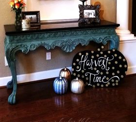s this is what the perfect fall home looks like according to bloggers, home decor, seasonal holiday decor, Wooden Pumpkin Signs