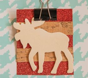 diy moose ornament or gift tag, christmas decorations, crafts, home decor, seasonal holiday decor