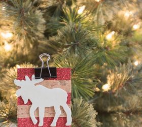 diy moose ornament or gift tag, christmas decorations, crafts, home decor, seasonal holiday decor