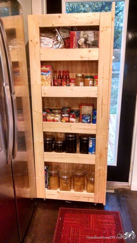 how to build your own rolling pantry, closet, diy, kitchen design, woodworking projects
