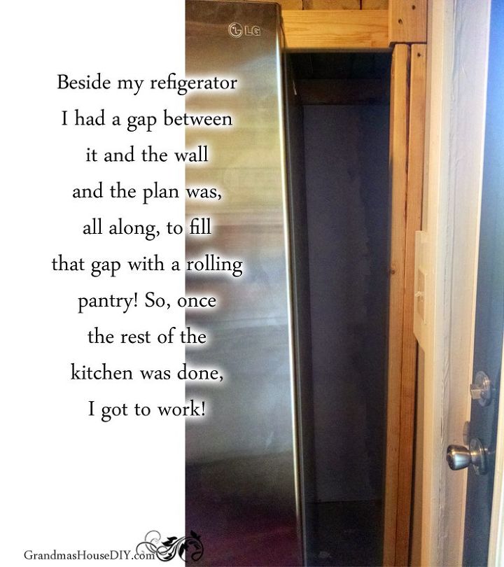 how to build your own rolling pantry, closet, diy, kitchen design, woodworking projects