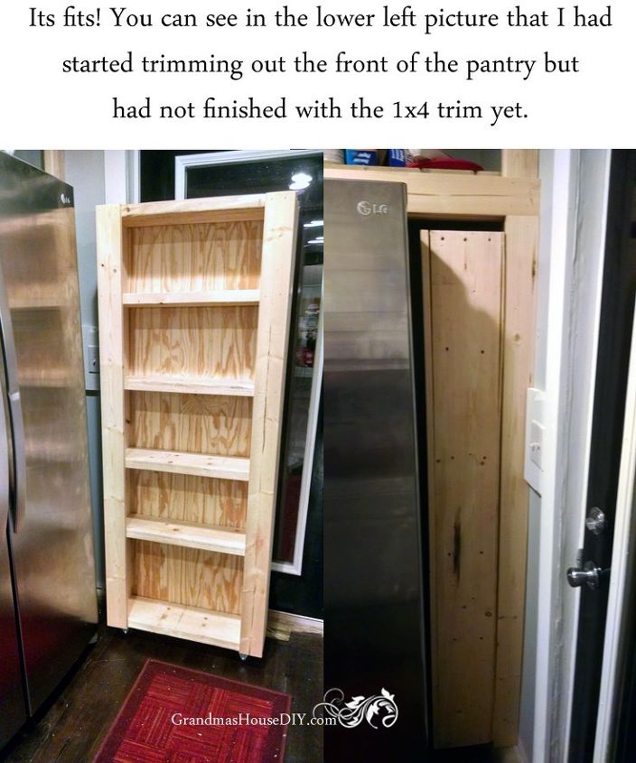 how to build your own rolling pantry, closet, diy, kitchen design, woodworking projects