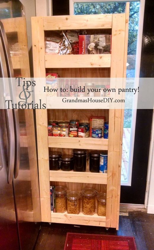 how to build your own rolling pantry, closet, diy, kitchen design, woodworking projects