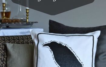 A DIY Poe-etic Raven Pillow | October Create & Share Challenge