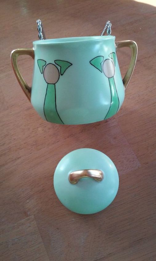 q what is the pattern name of my sugar bowl weimar germany, repurposing upcycling