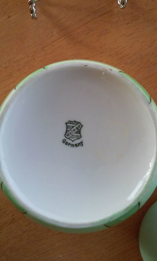 q what is the pattern name of my sugar bowl weimar germany, repurposing upcycling