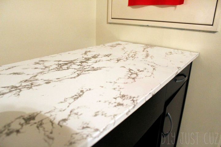 how we knocked off a 699 marble desk for 80 secret ingredient, diy, home office, painted furniture, repurposing upcycling