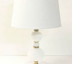 7 animal lovers are thrifting for a great cause and it s inspiring, Chic Milk Glass Lamp Redo After