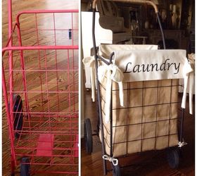 diy granny shopping cart laundry hamper