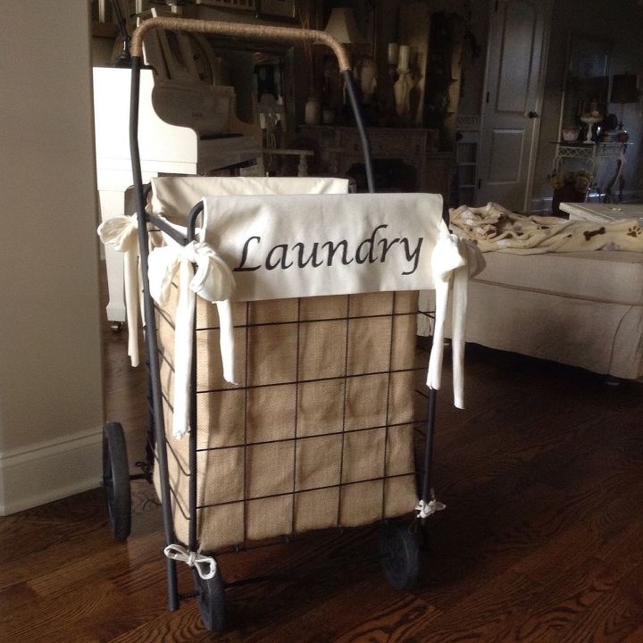 cesta de la compra para la ropa sucia diy granny shopping cart