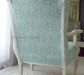 upholstering an antique chair part 2 redressing it, painted furniture, repurposing upcycling, reupholster