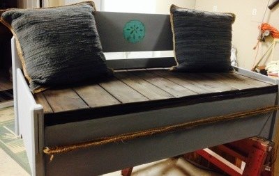 repurposed bench, chalk paint, outdoor furniture, painted furniture, repurposing upcycling