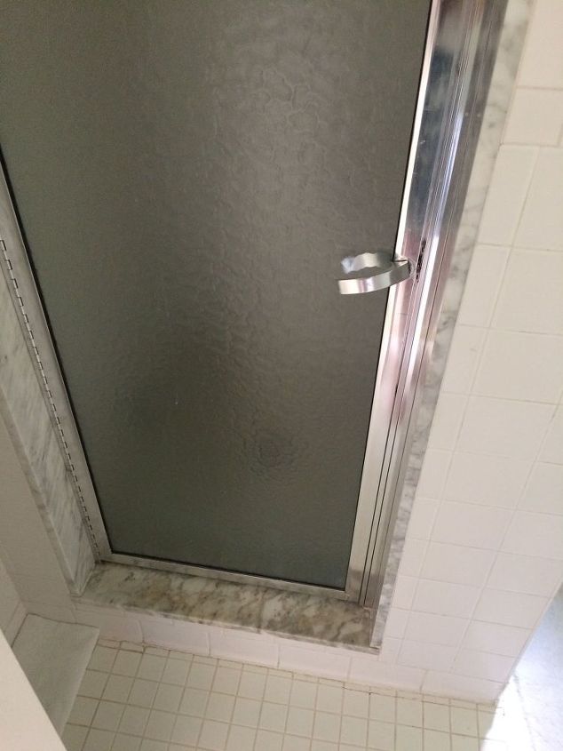 q diy or pro reno a 1960 s clunky shower stall to a glass wall shower, bathroom ideas, diy, home improvement, how to