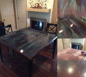 from furniture flipping to artist and dream come true spitchallenge, crafts, Dining Room Table Re Do