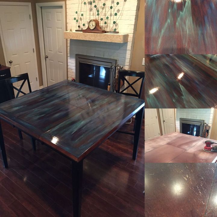 from furniture flipping to artist and dream come true spitchallenge, crafts, Dining Room Table Re Do