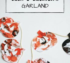 jack o lantern garland craft, crafts, halloween decorations, outdoor living