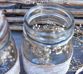 fall tea light mason jar vignette, crafts, mason jars, outdoor living, seasonal holiday decor