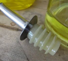 whiskey oil bottle, repurposing upcycling