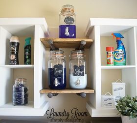 laundry room shelving makeover, laundry rooms, organizing, shelving ideas