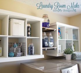 laundry room shelving makeover, laundry rooms, organizing, shelving ideas