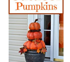 Cheap Easy DIY Outdoor Pumpkins