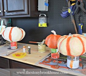 cheap easy diy outdoor pumpkins, crafts, seasonal holiday decor