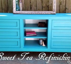 spray it pretty a thomasville steal in teal, painted furniture