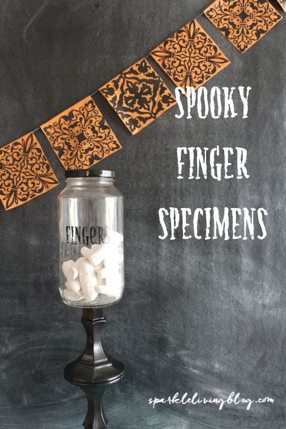 spooky finger specimens, crafts, halloween decorations