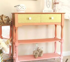 wham bam coral glam, chalk paint, painted furniture