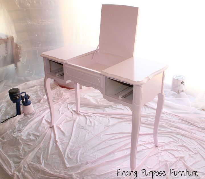 spray it pretty the updated vanity, painted furniture