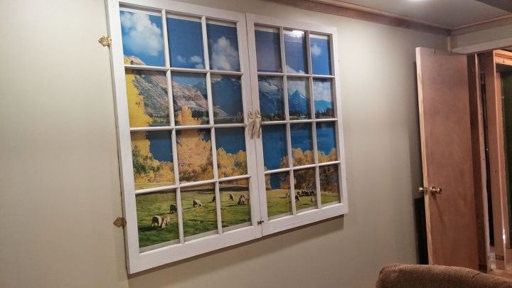 making a windowless room into a room with a view, basement ideas, painting, repurposing upcycling, wall decor