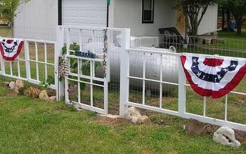 Recycled Window Fence