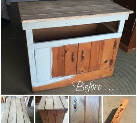a potting bench a diy chandelier, lighting, outdoor furniture, painted furniture, repurposing upcycling