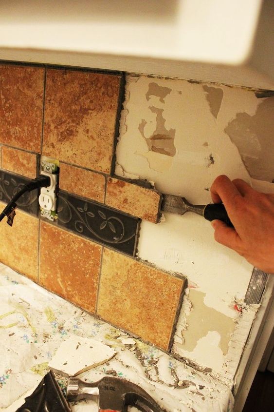 How To Remove A Kitchen Tile Backsplash Hometalk How To Remove A Kitchen Tile Backsplash Hometalk