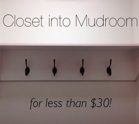 Transformación de un armario en un cuarto de limpieza - ¡por menos de 30 dólares!