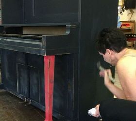how to make a piano bar, diy, painted furniture, repurposing upcycling, woodworking projects