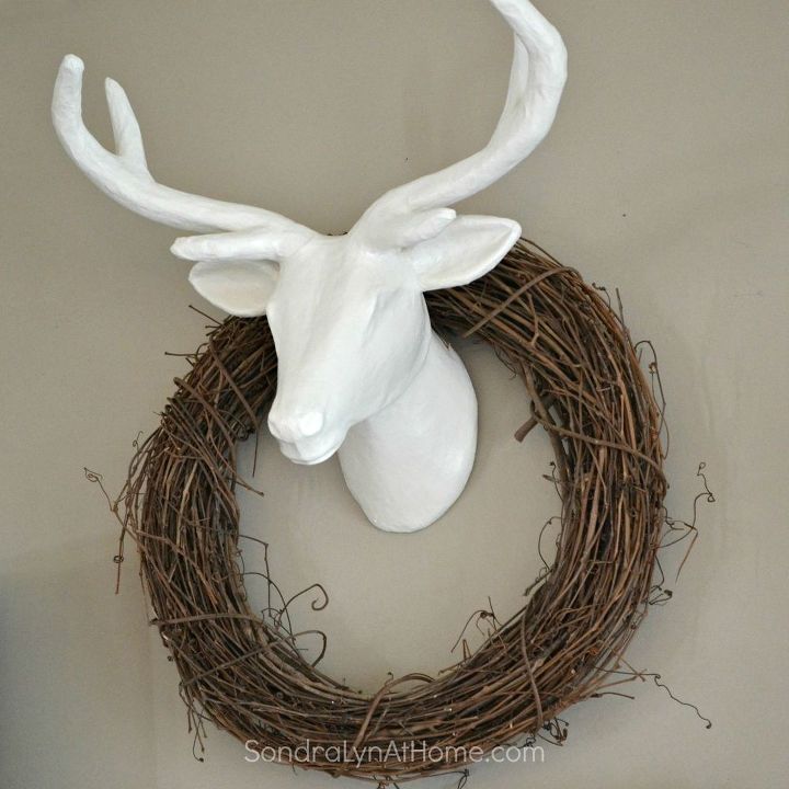 faux deer mount, crafts
