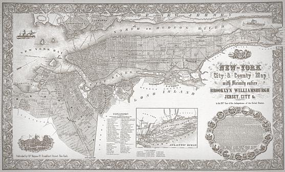 mapa de nueva york inspirado en pottery barn diy