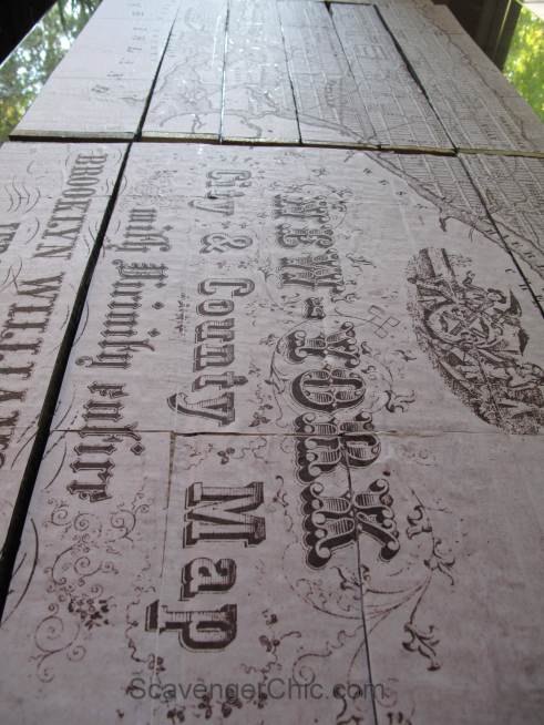 pottery barn inspired new york tiled map diy, crafts, decoupage, diy, home decor, pallet, repurposing upcycling, wall decor