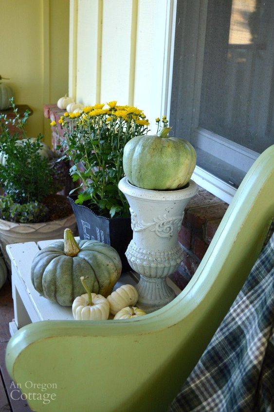 idias fceis de decorao de varanda de outono