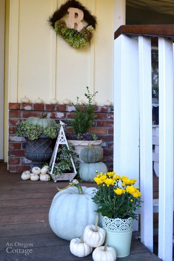 idias fceis de decorao de varanda de outono