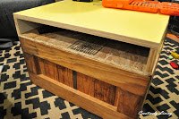shelf turned tv consule, painted furniture, repurposing upcycling