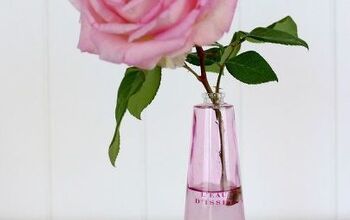 Jarrón de botella de perfume DIY