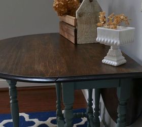 antique gate leg table, painted furniture, repurposing upcycling