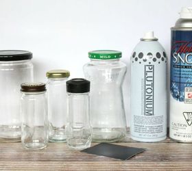 recycled jar snow globes, christmas decorations, crafts, decoupage, mason jars